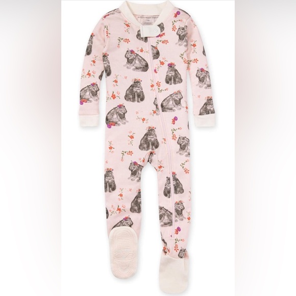 New Burt's Bees Hippo Pajamas - Picture 6 of 6